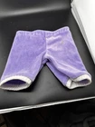 Vtg Cabbage Patch Kids Doll Clothes Purple White Velour Pants Coleco 1980s READ