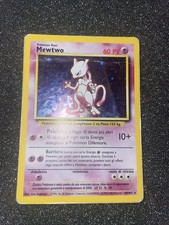 Pokémon Card Mewtwo 10/102 Set Base Unlimited Rara Holo GOOD-ITA 