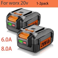 For WORX 6.0Ah/8.0Ah 20V Battery Extend Lithium-Ion WA3525 WA3575 WA3520