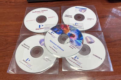 Set of 5 PERKIN ELMER Spectrum FT-IR Spectroscopy Software LX100884-H,L1250230-B