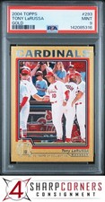 2004 TOPPS GOLD #293 TONY LaRUSSA HOF #/2004 POP 1 PSA 9