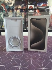 Boîte Iphone 15 Pro Max 256Go Titane + chargeur d'origine