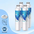 4 Pack Fit for Samsung DA29-00020B-1 RF25HMEDBSG/AA REFSVC Water Filter Icepure