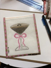 Espresso Martini needlepoint Canvas On 13 Mesh Sweigart Mono