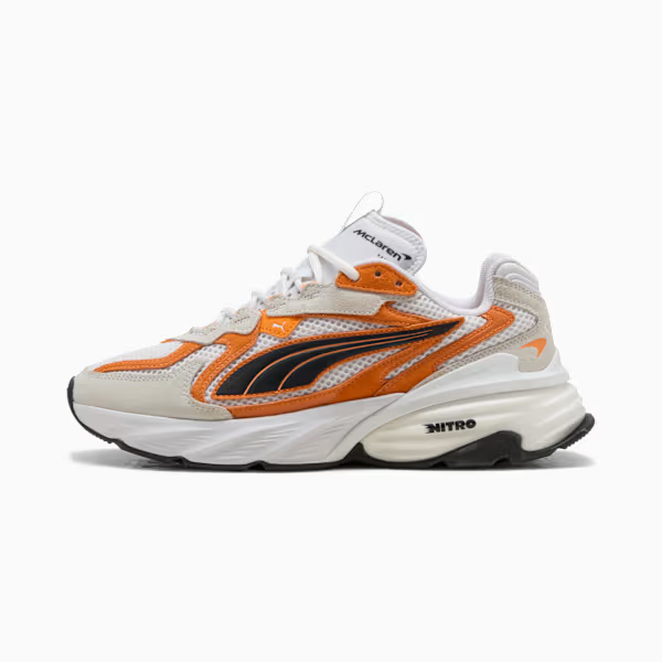 Authentic Puma Men's McLaren Fade Nitro Via Sneakers Shoes - White