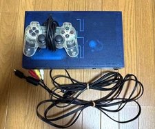 Sony PlayStation 2 PS2 Ocean Blue Console SCPH-37000L NTSC-J from Japan TESTED