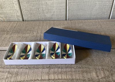 Chopstick Rest Kutani ''paper oon'' Handmade Set of Five New