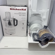 Brand New KitchenAid KFP0718WH 7-Cup Food Processor Chop Slice Puree, White