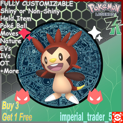 Pokémon Legends Z-A   Alpha Shiny Chespin   Best 6IV Customizable