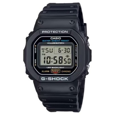 CASIO GSHOK DW5600UE-1V - Black - Digital Multi-Function Unisex Sport Watch