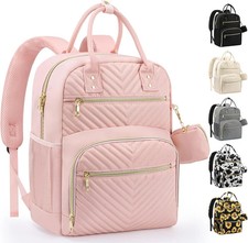 Diaper Bag Backpack Baby Travel Organizer With Insulated Pocket Pink Size Medium