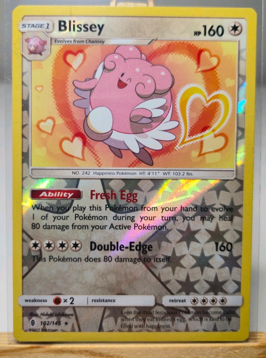 Blissey 102/145 Sm-Guardians Rising Reverse Holo N/M POKEMON ENGLISH VINTAGE