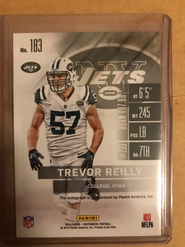 2014 PANINI TREVOR REILLY#183 ROOKIE TICKET AUTO - Image 2 of 2