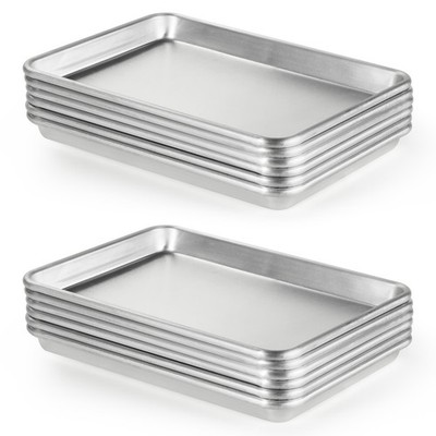 12 Pack Aluminum Sheet Pan, NSF Listed Half Size 13 x 9 inch Commercial Baker...