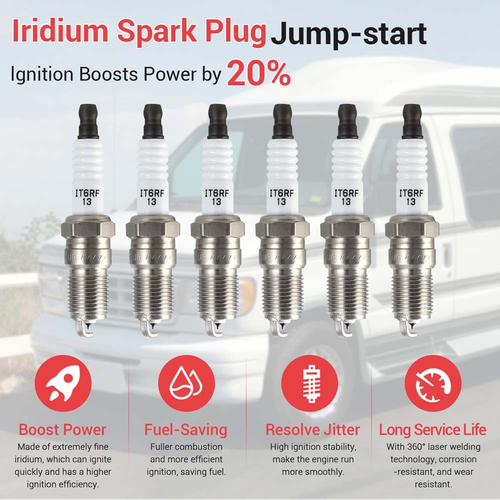 Ignition Coil & Spark Plug & Wire For Ford E-150 E-250 Econoline Club Wagon 4.2L