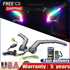 For 2017-2025 Can Am Maverick X3 MAX/XDS/XRS Turbo Front RGB LED Fang Lights Kit
