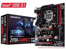 GIGABYTE GA-Z170X-Gaming 3 INTEL i7 6700K DDR4 32GB KRPW-RS600W/88+ PC Parts Set