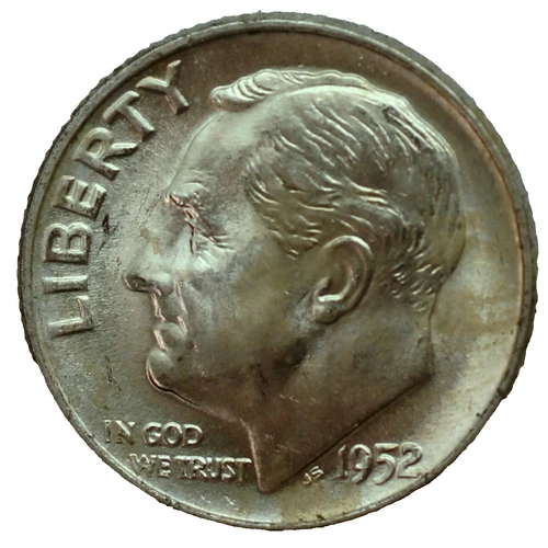 1952-D Roosevelt Silver Dime - Unc/Uncirculated