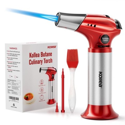 Creme Brulee Torch, Refillable Butane Torch Lighter, Kitchen Torch Food Torch...
