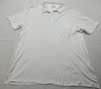Sunspel Pocket Polo White Men s Size XL 100% Cotton Golf Casual