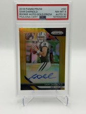 2018 Prizm Sam Darnold Gold Prizm Rookie RC Auto #'D 5/5 #RA-SD