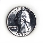 1955 d washington quarter bu