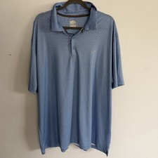 Callaway Polo Shirt Mens XXL 2XL Opti Dry Golf Performance Blue Short Sleeve