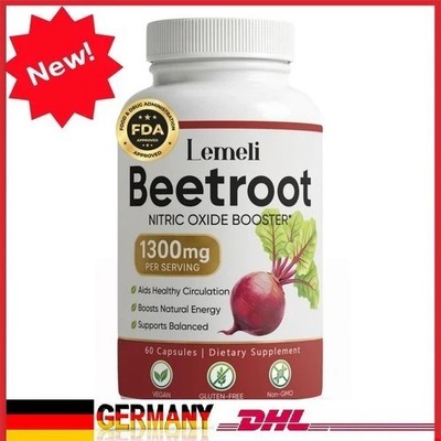 Lemeli Beetroot - 1300mg, Lemeli Beet Root Supplement 60 Capsules