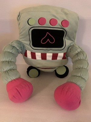 Ikea Lattjo Roboter Kissen Kissen weiches Plüschtier 18 Zoll lange Arme 