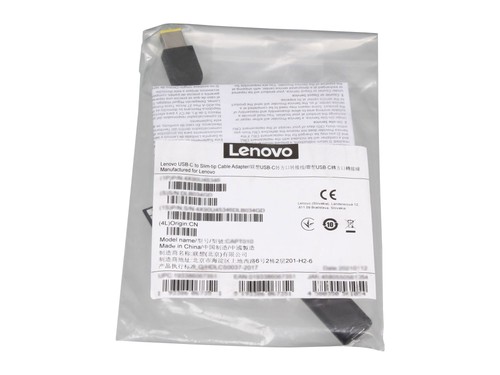 Lenovo HDLCS0037-2017 USB-C Câble de Charge / Données Noir 0,18m - Photo 2/3