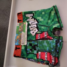NWT PICK SIZE - Boys 4 Pack Minecraft Boxer Briefs Underwear