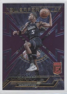 2022-23 Donruss Elite Power Formulas Purple 14/49 De'Aaron Fox #19 0hl