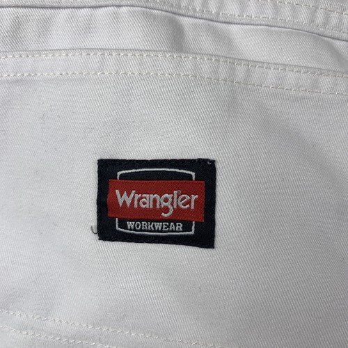 WRANGLER Workwear Painters Pants Men's 34 x 34 White 112320238 Utility Pockets - Picture 13 of 17