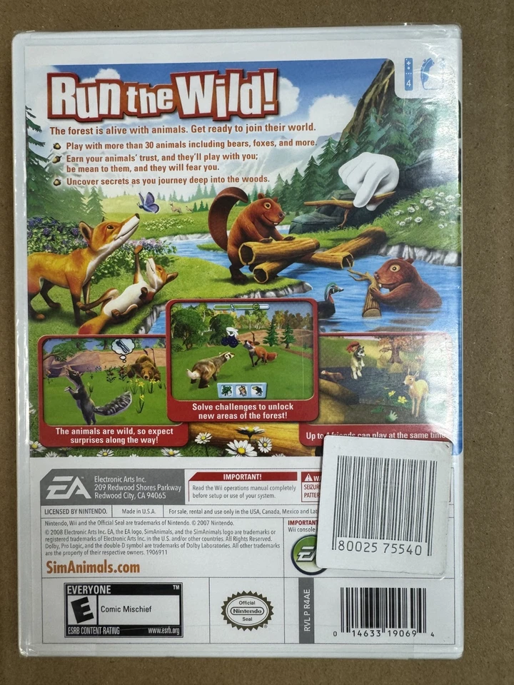 SimAnimals Sim Animals Nintendo Wii Brand New Factory Sealed - Image 2 of 3