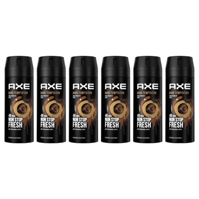 Axe Deodorant Bodyspray Dark Temptation 6er Pack , 6x150ml , OVP Neu