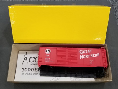 #ad #ad Accurail HO #3007 Great Northern 40#x27; DBL Dr Stk Boxcar #3630 Unassembled Kit $15.95
