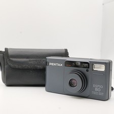  MINT  Pentax ESPIO 80 Black Zoom Point  Shoot 35mm Film Camera JAPAN  12