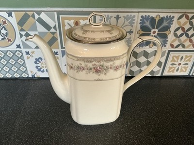 NORITAKE BONE CHINA JAPAN 9729 SHENANDOAH MUSTER KAFFEEKANNE 