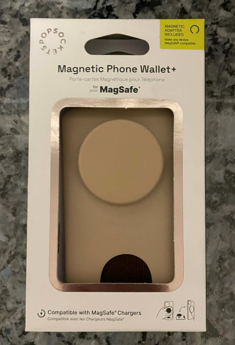 Popsocket Magnetic Phone Wallet+ For MagSafe NIB-image