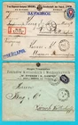 RUSSIA 2 covers 1901 Moscow, Cielce (Poland) to Switzerland