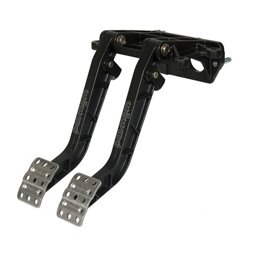 Wilwood Brake & Clutch Pedals Tandem Dual Fwd. Swing Mount 6.25:1 | E-Coat Black