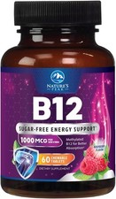Vitamin B12 1000 mcg Methylcobalamin Super B 12 Complex Dietary Supplement
