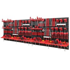 Werkzeugwand 2304x780mm 116 Werkzeughaltern mit Lochwand Lagersystem Regal