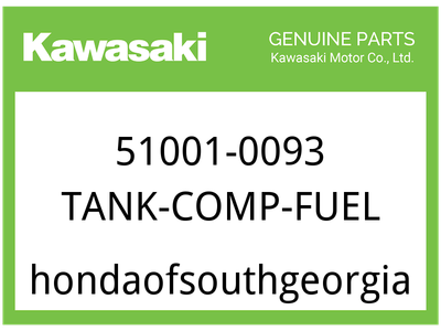 Kawasaki OEM Part 51001-0093 TANK-COMP-FUEL | eBay