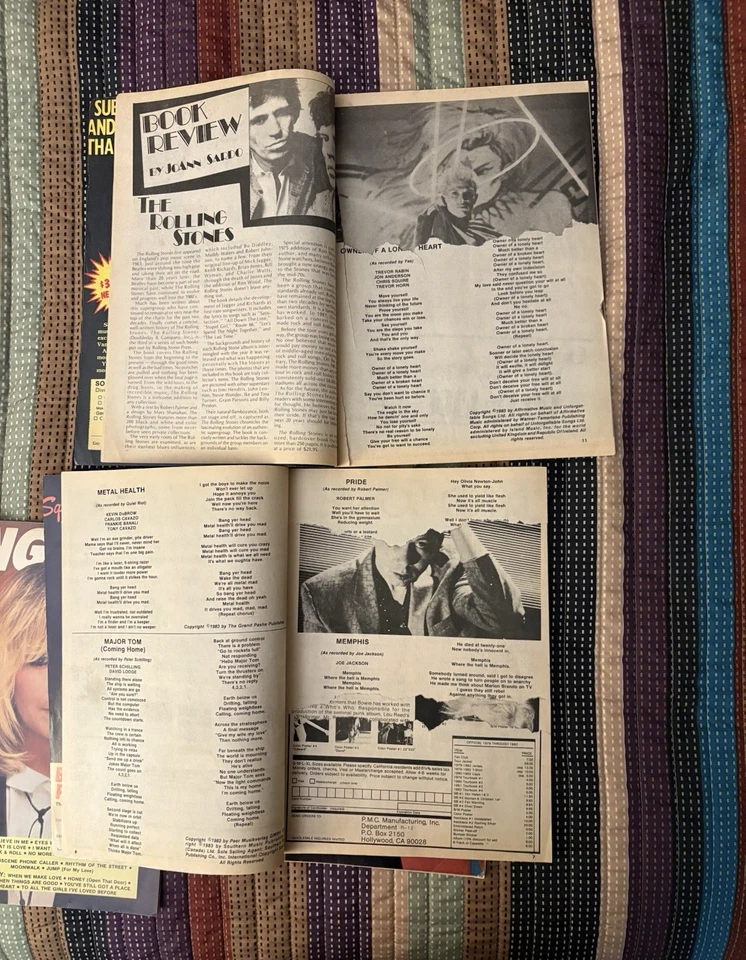 Song Hits Magazine 80’s Lot of 4 - Image 3 of 3