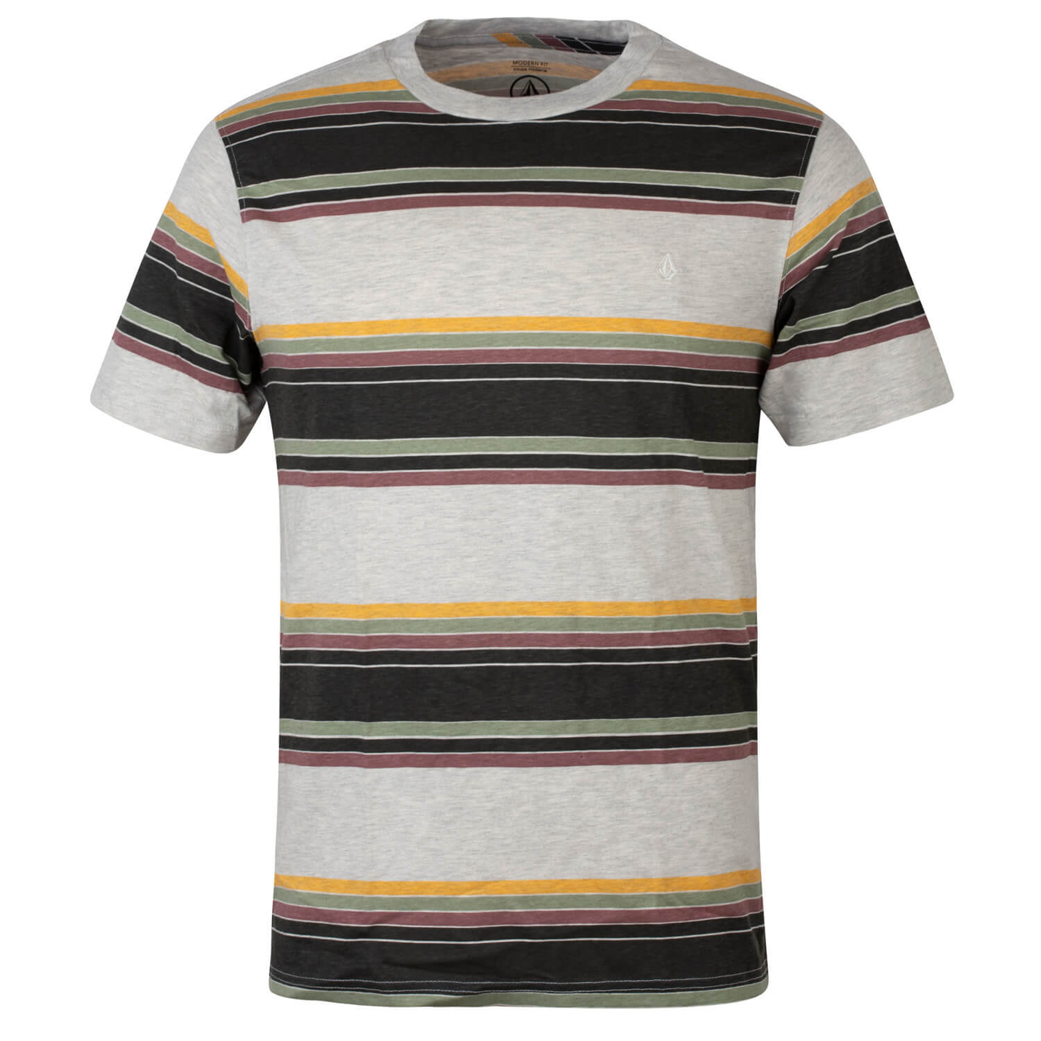 Футболка Volcom Bandstone Crew Shirt bone - Стильная футболка Volcom современного покроя 8590₽