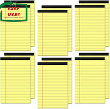 12 Pack Small Yellow Legal Pads 5X8 Note Pads 5X8 College Ruled Yellow Notepads.