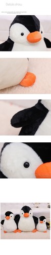 Penguin Soft Plush Toys Cuddly Stuffed Animals Cute Chubby Penguins - Picture 10 of 16