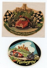 Germany Nrburgring Nurburgring 2 X Vintage Stickers Aufklber Original