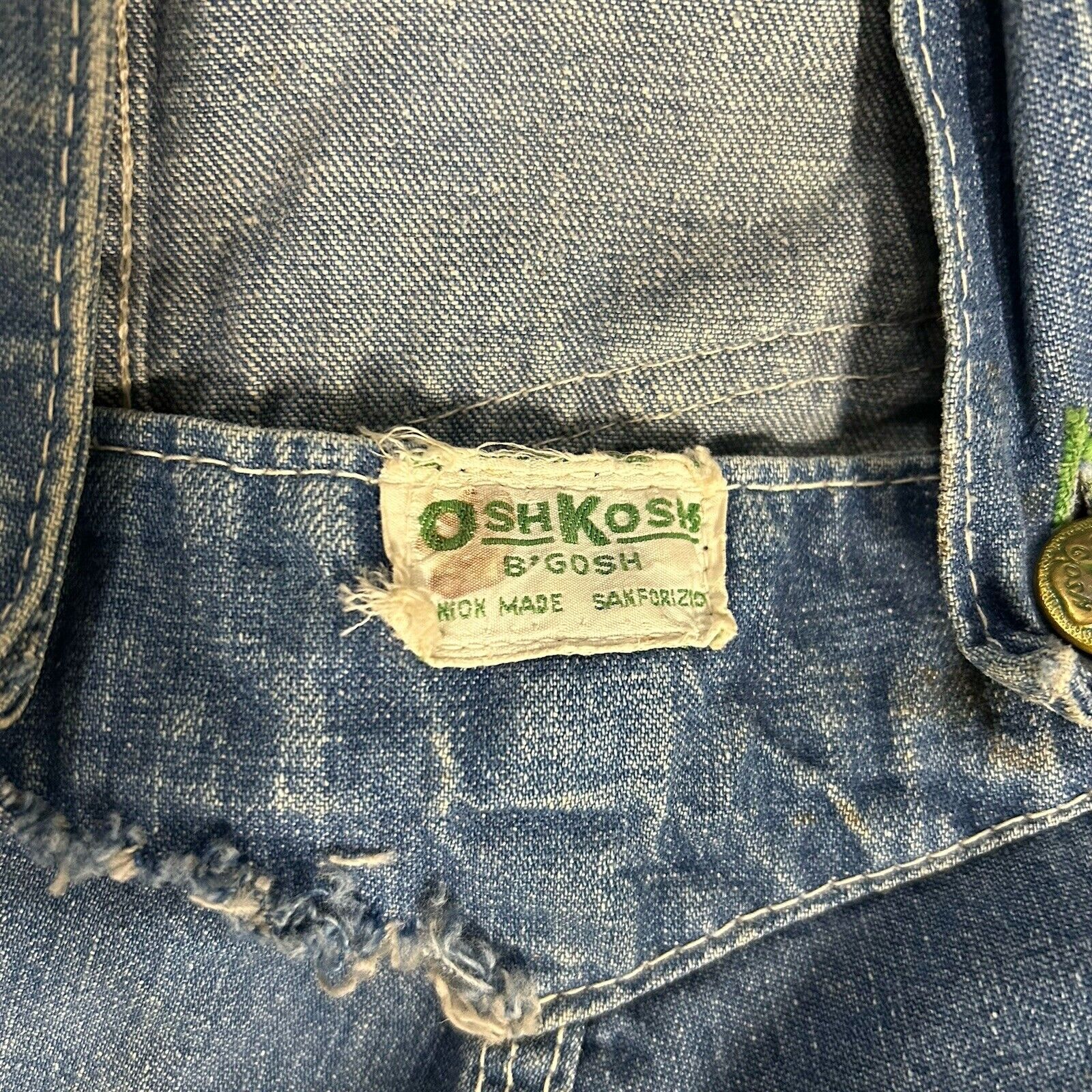 OSHKOSH B'Gosh Union Made Sanforized DENIM OVERALLS S… - Gem OSHKOSH B'Gosh Union Made Sanforized DENIM OVERALLS S… - Gem
